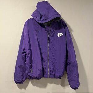 Vintage K-State Wildcats Gear For Sports 90s Coat Jacket Lined Adult XL KSU